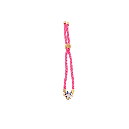 18KT Gold Daisy Duck Rakhi Bracelet for Kids